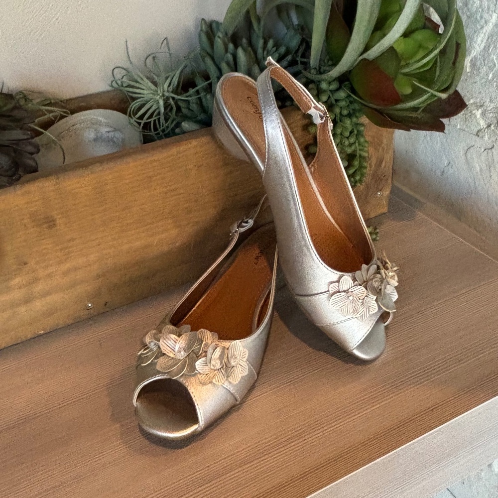 NWOT Comfortview Rider Slingback Peep-toe  1&1/2 inch Heel - Picture 5 of 6